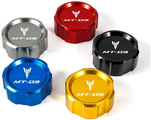 Miniatura 6 de Para Y&AMAHA MT03 MT-03 2015-2020 2021 2022 2023 Accesorios de motocicleta Tapas de depósito de líquido de freno maestro Tapa de llenado de aceite