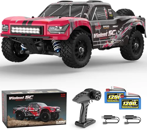 HAIBOXING 3100A 4X4 Off-Road Camión de carrera corta RC sin escobillas, auto RC rápido a escala 1:14, velocidad máxima de 26.1 mi/h (o 37.3 mi/h con
