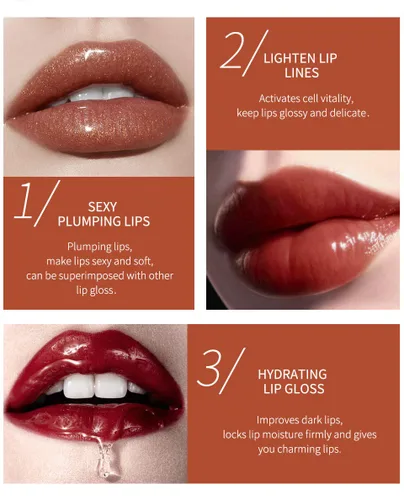 Miniatura 6 de Brillo de labios con purpurina brillante, 9 colores hidratantes, brillo de labios, brillo de labios, líquido natural para mujeres y niñas