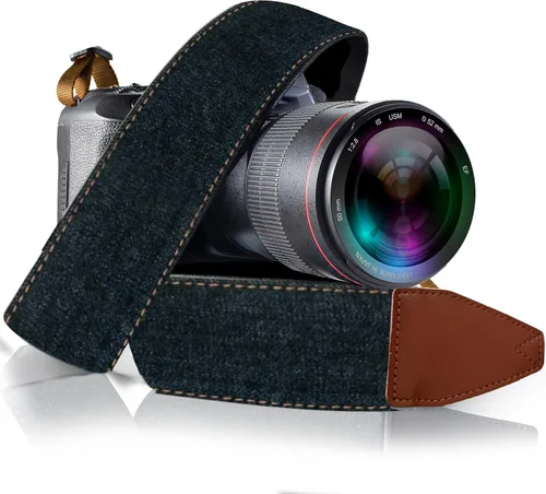 Miniatura 38 de Art Tribute Correa de cámara para el hombro, cinturón cruzado para todas las cámaras DSLR y sin espejo, incluyendo binoculares, correa universal