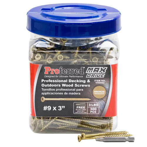 Miniatura 12 de Tornillos de madera profesionales para terrazas y exteriores, revestimiento SKT® de bronce - Spray de sal de 1500 horas, #8 X 2, 6 lóbulos 20