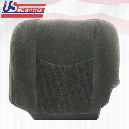 Miniatura 6 de 2003-2007 para Chevy Silverado 1500 2500 3500 Cubierta de asiento de tela inferior derecha Dk Gris