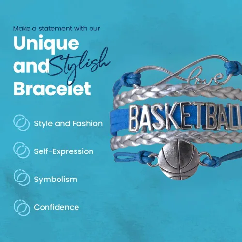 Miniatura 55 de Infinity Collection - Pulsera de baloncesto de regalo para equipos y jugadores