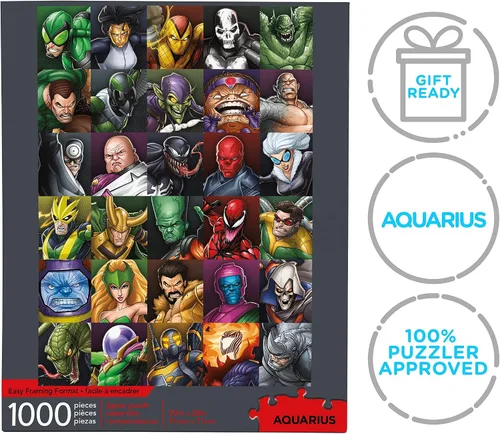 Miniatura 7 de AQUARIUS Marvel Puzzle Superheroes (rompecabezas de 1000 piezas) – Mercancía y coleccionables con licencia oficial de Marvel, sin deslumbramiento