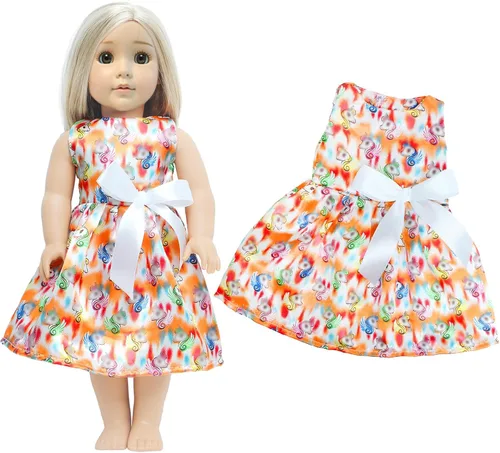 Miniatura 6 de 5 juegos de vestido de novia de muñeca de 18 pulgadas, ropa de moda y accesorios, 1 vestido de novia con velo, 4 vestidos de muñeca de satén, regalo