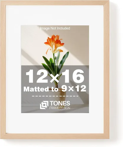 Miniatura 41 de TONES FRAME DESIGN Juego de 2 portarretratos de 5 x 7 pulgadas con acabado de chapa de madera maciza de roble de 5 x 7 pulgadas con paspartú de 4 x