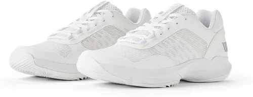 Miniatura 6 de WILSON Zapatos de pádel Hurakn Pro V2 para mujer, Blanco/Blanco/Plateado