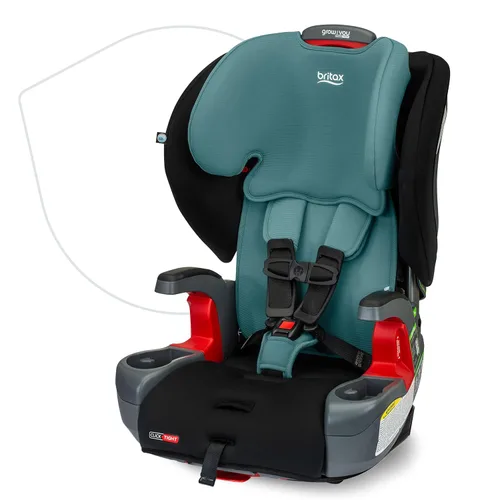 Miniatura 9 de Britax Grow with You ClickTight Asiento de Coche Arnés-2-Elevador, Elevador de Respaldo Alto 2-en-1, Contorno Negro