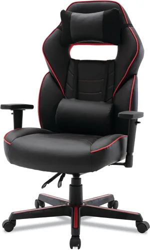 Miniatura 8 de Alera BT-51593RED Silla ergonómica para juegos de 15.91 pulgadas a 19.8 pulgadas de altura del asiento, estilo carreras, color negro/rojo