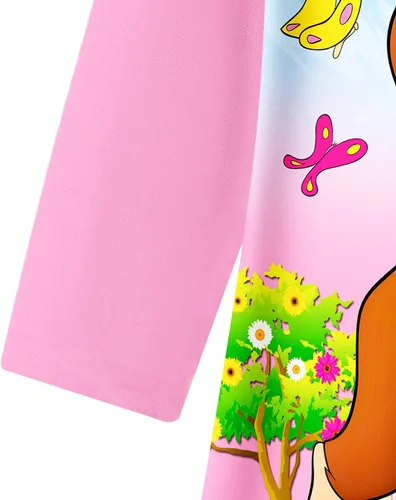 Miniatura 5 de Curious Girls Cartoon Dress Little Kids George Ruffle Long Sleeve Cute Playwear Night Clothes Outfit 2-3 T