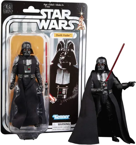 Disney Star Wars Black Series 40th Anniversary Collection Darth Vader - Figura de acción de 6 pulgadas - Detalles similares a una película - Incluye