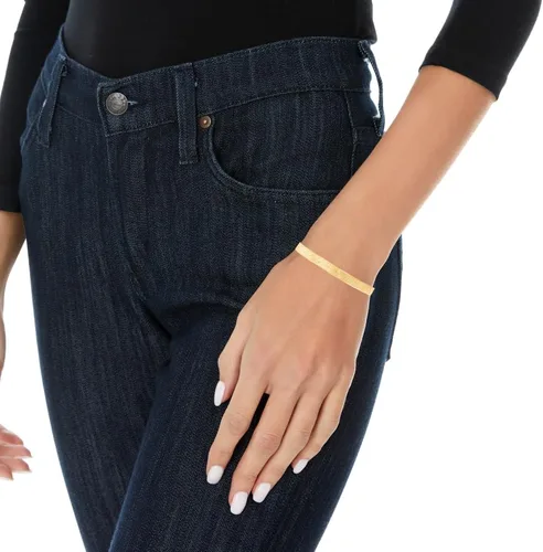 Miniatura 2 de Floreo 10k Yellow Gold 6mm Super Flexible Silky Herringbone Chain Bracelet
