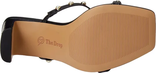Miniatura 4 de The Drop Sandalias Avery de tacón alto con dos correas y punta cuadrada para mujer