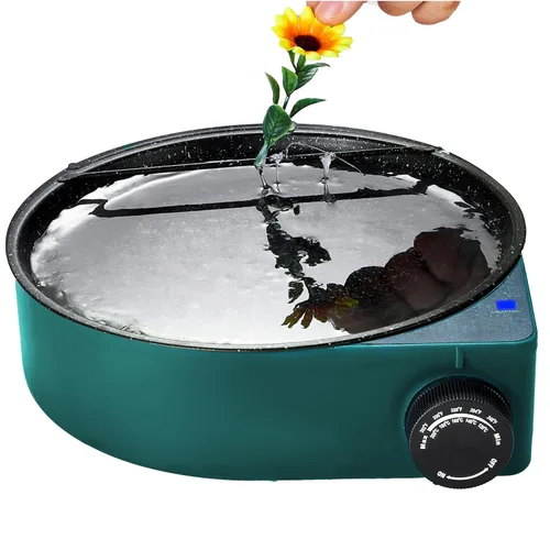 Olla de pegamento caliente, sartén de pegamento floral para manualidades, medidor de control de temperatura 212°F-392°F, 8.25 pulgadas de diámetro,