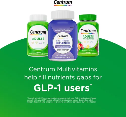Miniatura 10 de Centrum MultiGummies Gummy Multivitamínico para adultos, suplemento multivitamínico/multimineral con vitaminas D, B y E, sabor a fruta surtido, 18