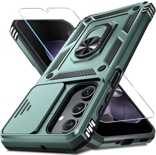 Miniatura 49 de Janmitta Compatible con Galaxy A15 5G Funda con Cubierta Deslizante Integrada para Lente de Cámara + Protector de Pantalla + Soporte de Anillo