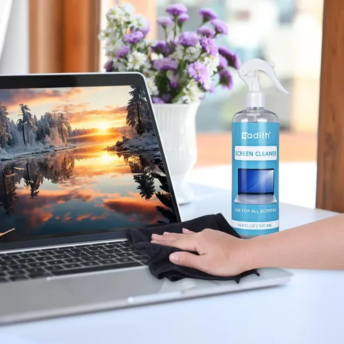 Miniatura 6 de Limpiador de pantalla de 17.9 onzas Spray Cadith Kit de limpieza de pantalla táctil para pantalla de TV, computadora, computadora portátil