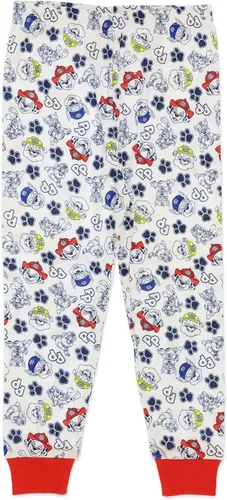Miniatura 3 de Paw Patrol Conjunto de pijama para niños, pijama de algodón de 2 piezas con pantuflas