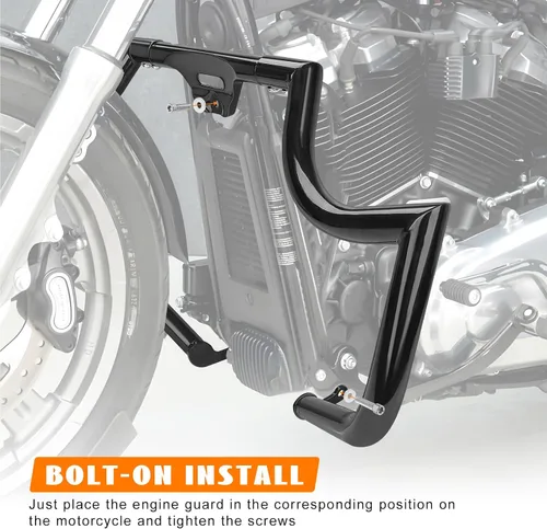Miniatura 8 de protector para motor, barras de choque Highway delanteras para Softail Standard, Slim, Sport Glide, Street Bob, Fat Boy, Fat Bob, Low Rider