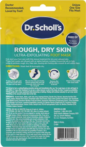 Miniatura 7 de Dr. Scholl's Mascarilla de Peeling Ultra Exfoliante para Pies con Piel Áspera y Seca, 3 Pares de Calcetines Hidratantes que Exfolian y Suavizan
