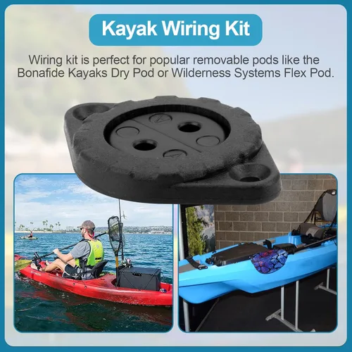 Miniatura 6 de ChangTa Kit de cableado a través del casco para kayaks, kits de cableado a través del casco para sistemas silvestres, instalaciones de Hobie