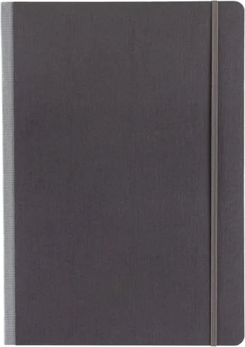 Miniatura 11 de Fabriano Ecoqua Plus Cuaderno encuadernado en tela, 8.3 x 11.7 pulgadas, A4, forrado, negro