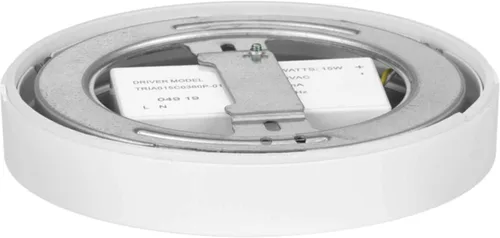 Miniatura 2 de Progress Lighting Edgelit - Soporte para superficie LED de 7 pulgadas, colección Everlume, para interiores, P810015-030-30, blanco
