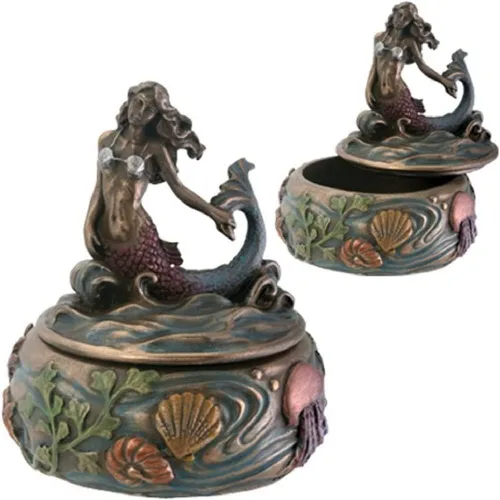 Miniatura 2 de Joyero con figura de sirena
