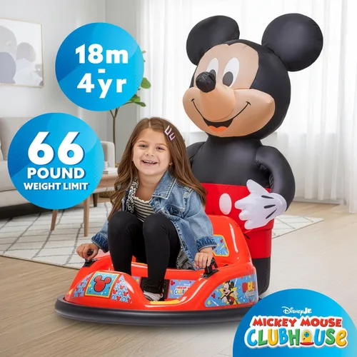 Miniatura 7 de Coche de Choque de Mickey Mouse de 6V para Niños Pequeños - Juguete Montable para Niños Pequeños, Coche de Choque Eléctrico para Niños