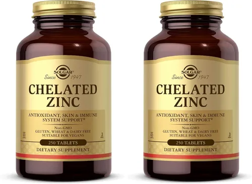 Miniatura 9 de Solgar Zinc quelado, 250 tabletas - Zinc para una piel sana - Apoya el crecimiento celular y la formación de ADN - Ejerce actividad antioxidante