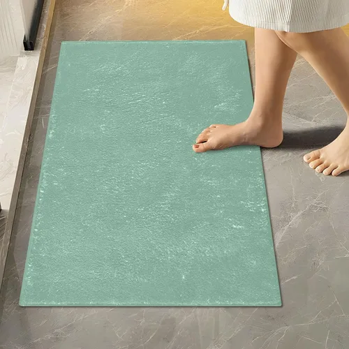 Miniatura 11 de Alfombra de baño amarilla, suave, absorbente, lavable a máquina, juego de alfombras de baño antideslizantes para puerta de baño, dormitorio