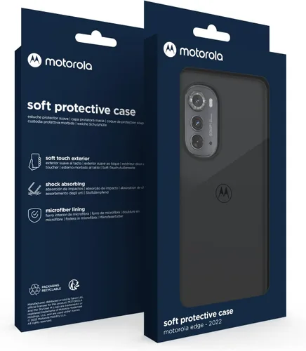 Miniatura 9 de Motorola Funda protectora negra Edge (2022) - Ajuste de precisión, elegante funda para teléfono con absorción de golpes