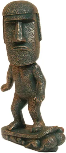 Miniatura 8 de LifExquisite - Estatua de isla de Pascua, figura de té Moai para decoración del hogar y la oficina, tomar té