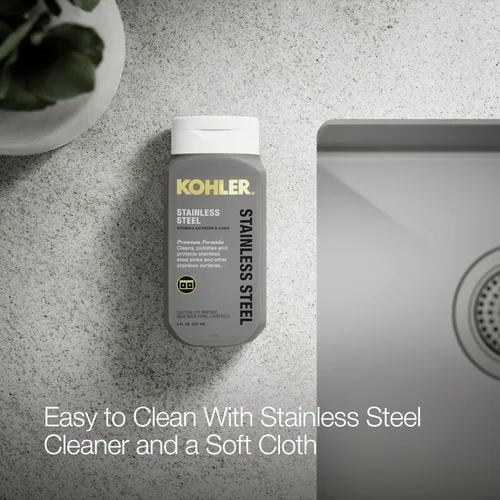 Miniatura 6 de KOHLER Strive K-5281-NA - Fregadero de acero inoxidable de 32 pulgadas con estante para lavabo