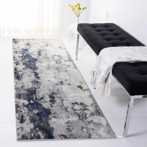 Miniatura 20 de SAFAVIEH Adirondack Collection - Alfombra decorativa, 2 pies 6 pulgadas x 4 pies, verde y gris, diseño abstracto moderno, no desprende pelusa