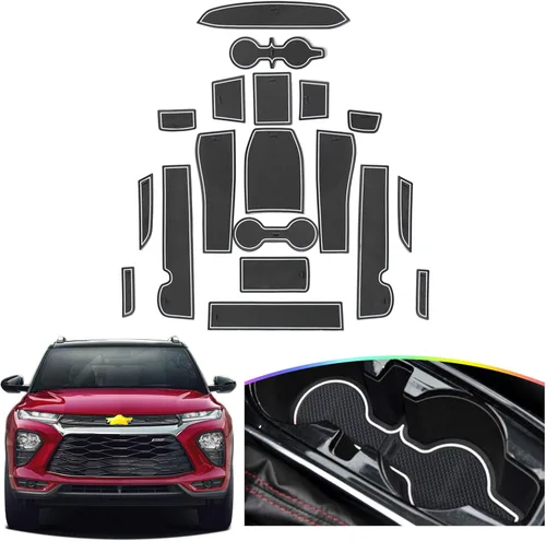 SKTU para 2021 2022 2023 2024 2025 2026 Alfombrilla antideslizante para ranura de puerta interior de Chevy Trailblazer 2024 2025 2026 Alfombrilla