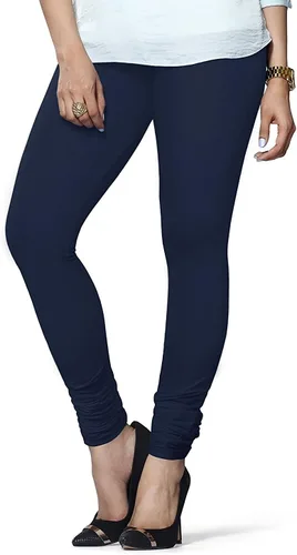 Miniatura 15 de ladyline Leggings Churidar elásticos de algodón para mujer Extra largos de longitud completa de cintura alta Talla regular y grande Pantalones