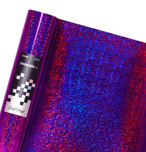 Miniatura 17 de VViViD Mosaic+ Vinilo para manualidades (holográfico cepillado azul, 1 x 5 pies)