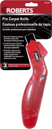 Miniatura 7 de Roberts Cuchillo profesional para alfombras (incluye 3 cuchillas)