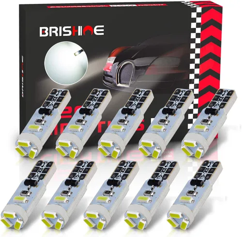 Miniatura 11 de 10X Bombillas LED T5 Ámbar Amarilla Canbus Sin Errores 3014 Chipsets 74 2721 37 PC74 70 73 17 Bombillas LED para Interior, Panel de Instrumentos