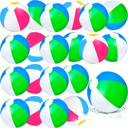 Talltalk Paquete de 80 bolas de playa inflables de 12 pulgadas a granel para niños, pelota de piscina de verano, recuerdos de fiesta en la playa,