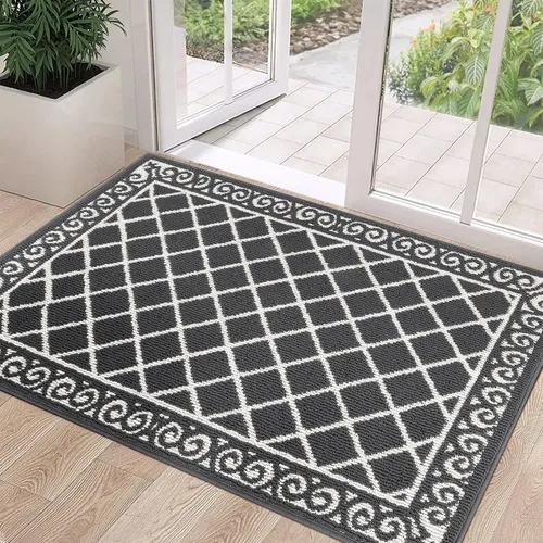 Miniatura 16 de HEBE Alfombra para Puerta Interior 20''x32'' Alfombras de Bienvenida Antideslizantes para Puerta Principal Alfombras Lavables para Zapatos Atrapa