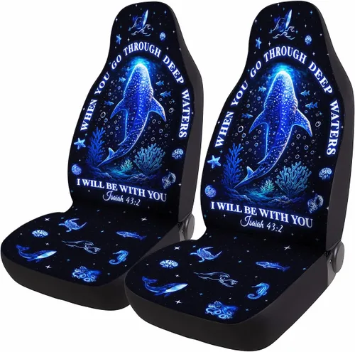 Miniatura 21 de GENANY Horror Nightmare Skellington - 2 fundas de asiento delantero para automóvil, camión, SUV, regalos de Navidad, funda de asiento de cubo