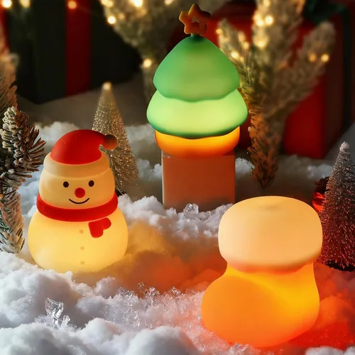 Miniatura 12 de Luz nocturna de abeja, bonita lámpara de noche de animales de silicona, lámpara de noche para habitación de niños, lámpara LED regulable, lámpara