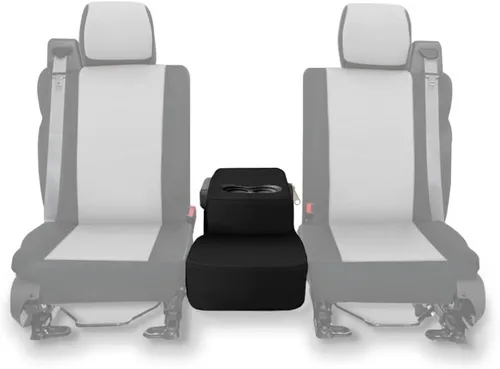 CarsCover Fundas para asiento delantero de auto, de neoprene, hecho a medida para Ford F150 F250 F350, Pickup, color gris y negro, para asiento del