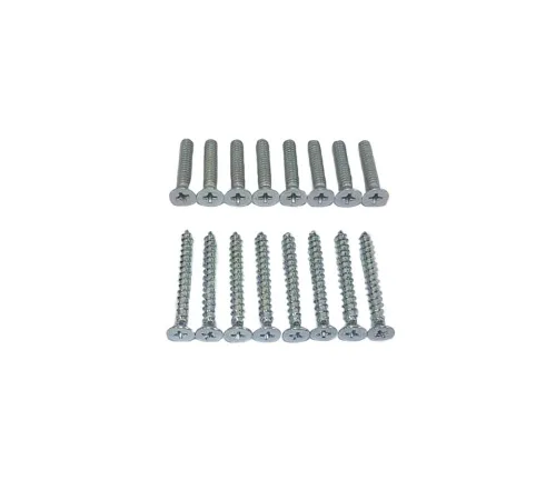Miniatura 2 de QCAA Perno de superficie resistente, acero, 6", acabado cromado cepillado, 1 paquete, fabricado en Taiwán
