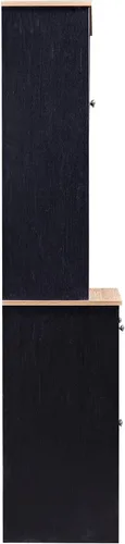 Miniatura 7 de RuiSiSi Gabinetes negros de despensa para almacenamiento de cocina con puertas armarios de bufé independientes despensas de cocina de granja