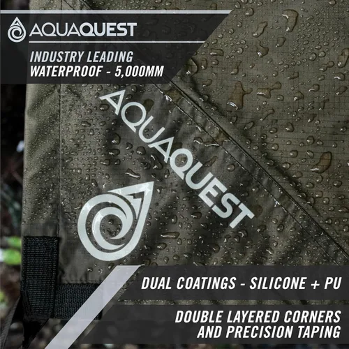 Miniatura 2 de AquaQuest - Lona de guía ultraligera impermeable (5,000 mm) con costuras selladas de 40D Ripstop, mosquitero para mochileros, camping sigiloso