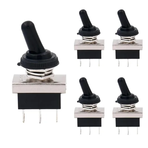Miniatura 9 de Baomain, interruptor de conmutación SPST con apagado-encendido, 2 clavijas, 12 V 25 A con cubierta impermeable para auto