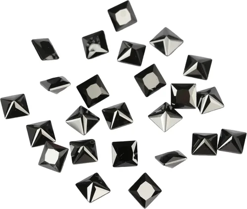 Circonita de corte cuadrado multicolor (CZ), piedras preciosas sueltas, gemas sintéticas, pequeñas piedras cúbicas sueltas, gemas facetadas, piedras